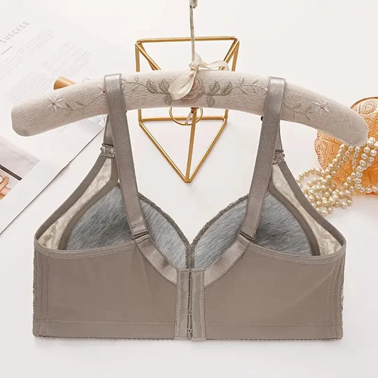 New Non-magnetic Thin Cup Glossy Bra